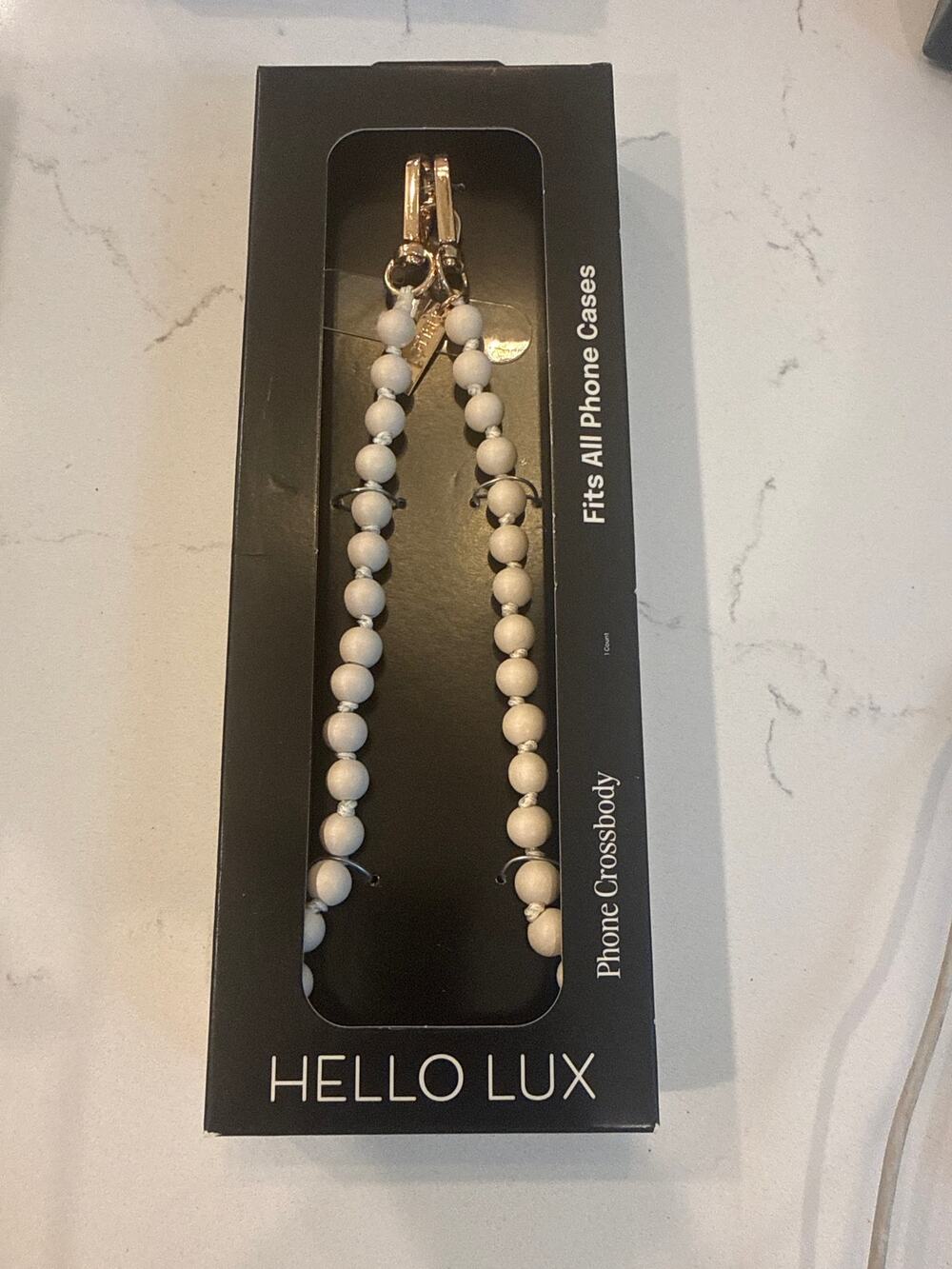 Hello Lux Phone Crossbody Cream